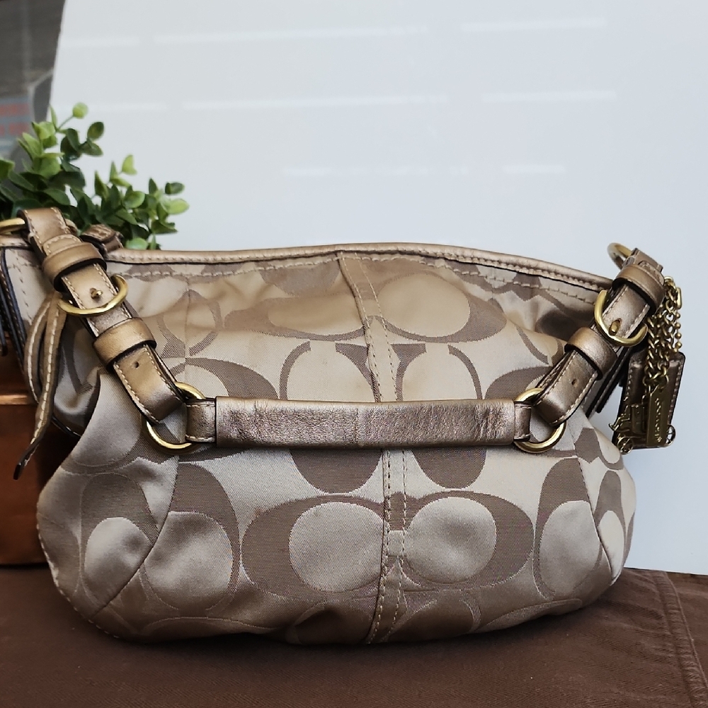 Coach Hobo Sateen Carly Soho Signature Big C